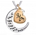 Mother's Day Preserved Flower + I Love You Mom Necklace  